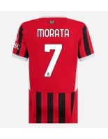 Ženske Nogometnih dresov AC Milan Alvaro Morata #7 Domači 2024-25 Kratki rokavi